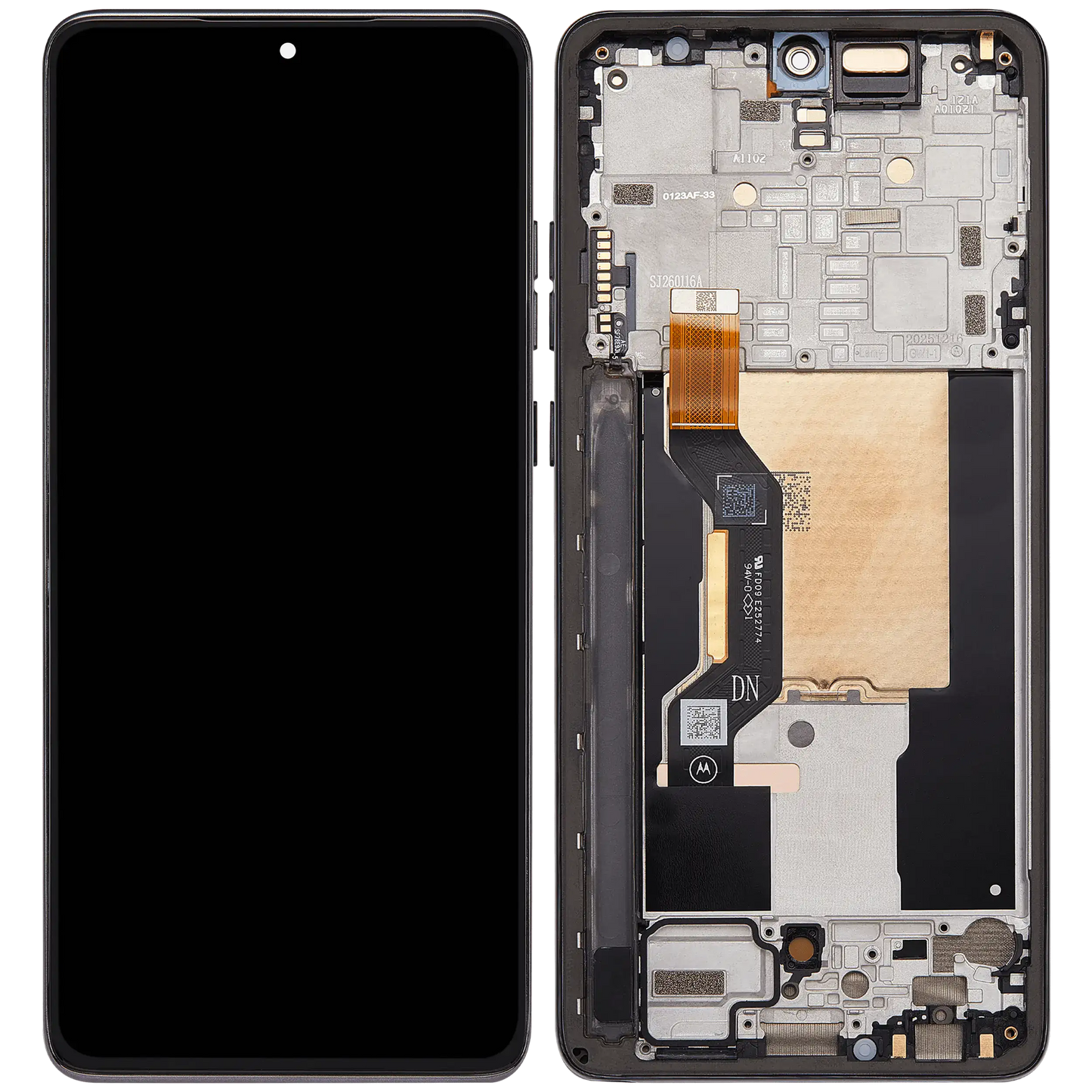 OLED Assembly With Frame Compatible For Motorola Moto G Stylus 5G (XT2619/2026) (Refurbished) (Coal Smoke) replacement part SKU 107182228094 image 7