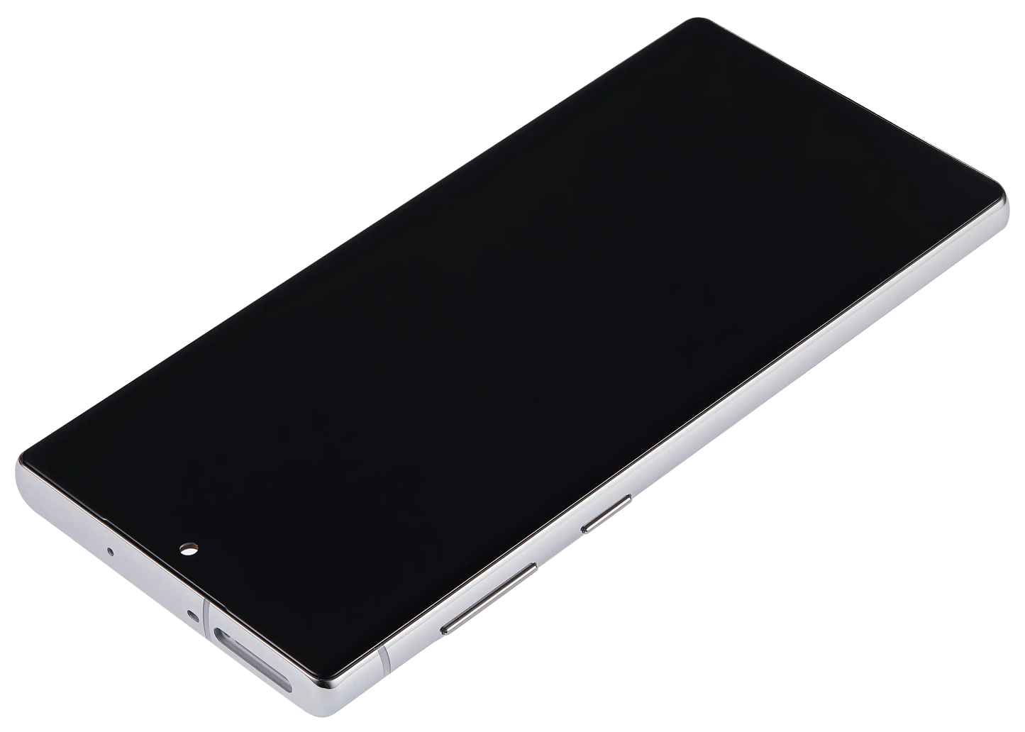 LCD Assembly With Frame (Without FingerPrint Sensor) For Samsung Galaxy Note 10 (US & International)(Aftermarket: Incell)(Aura Glow / Silver)
