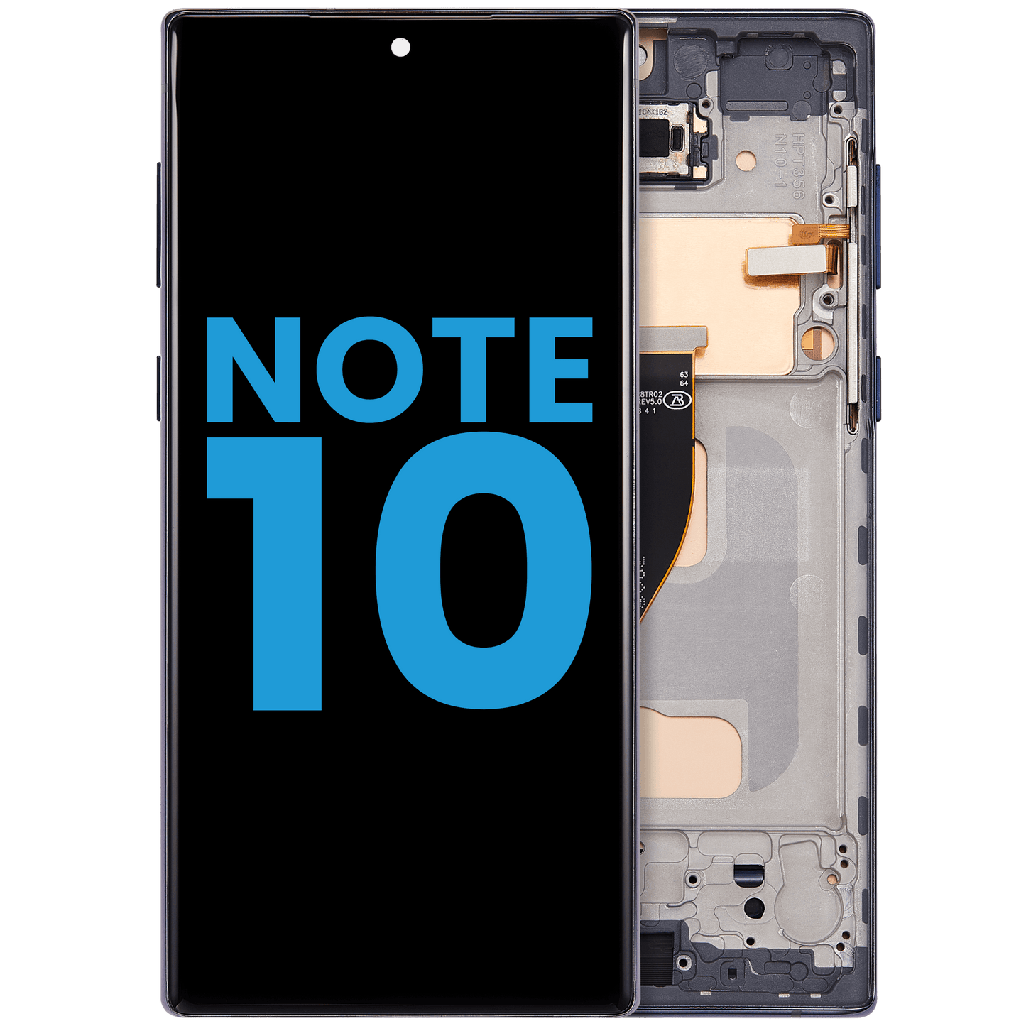 LCD Assembly With Frame (Without FingerPrint Sensor) For Samsung Galaxy Note 10 (US & International)(Aftermarket: Incell)(Aura Black)