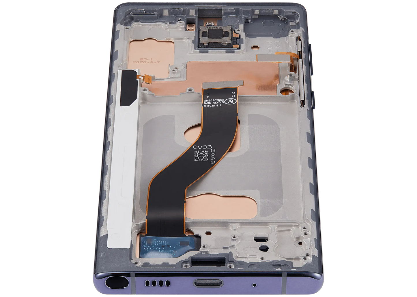 LCD Assembly With Frame (Without FingerPrint Sensor) For Samsung Galaxy Note 10 (US & International)(Aftermarket: Incell)(Aura Black)