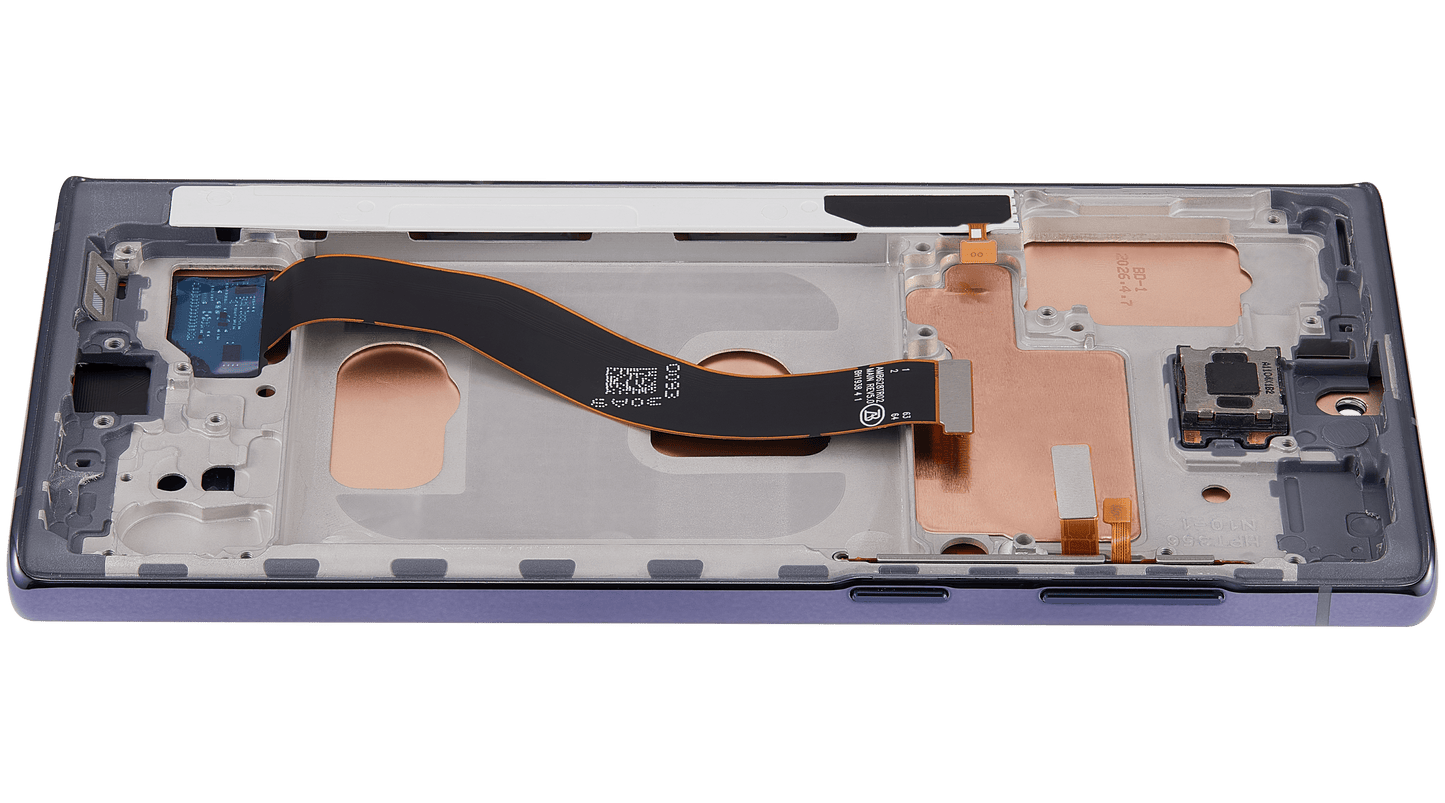 LCD Assembly With Frame (Without FingerPrint Sensor) For Samsung Galaxy Note 10 (US & International)(Aftermarket: Incell)(Aura Black)