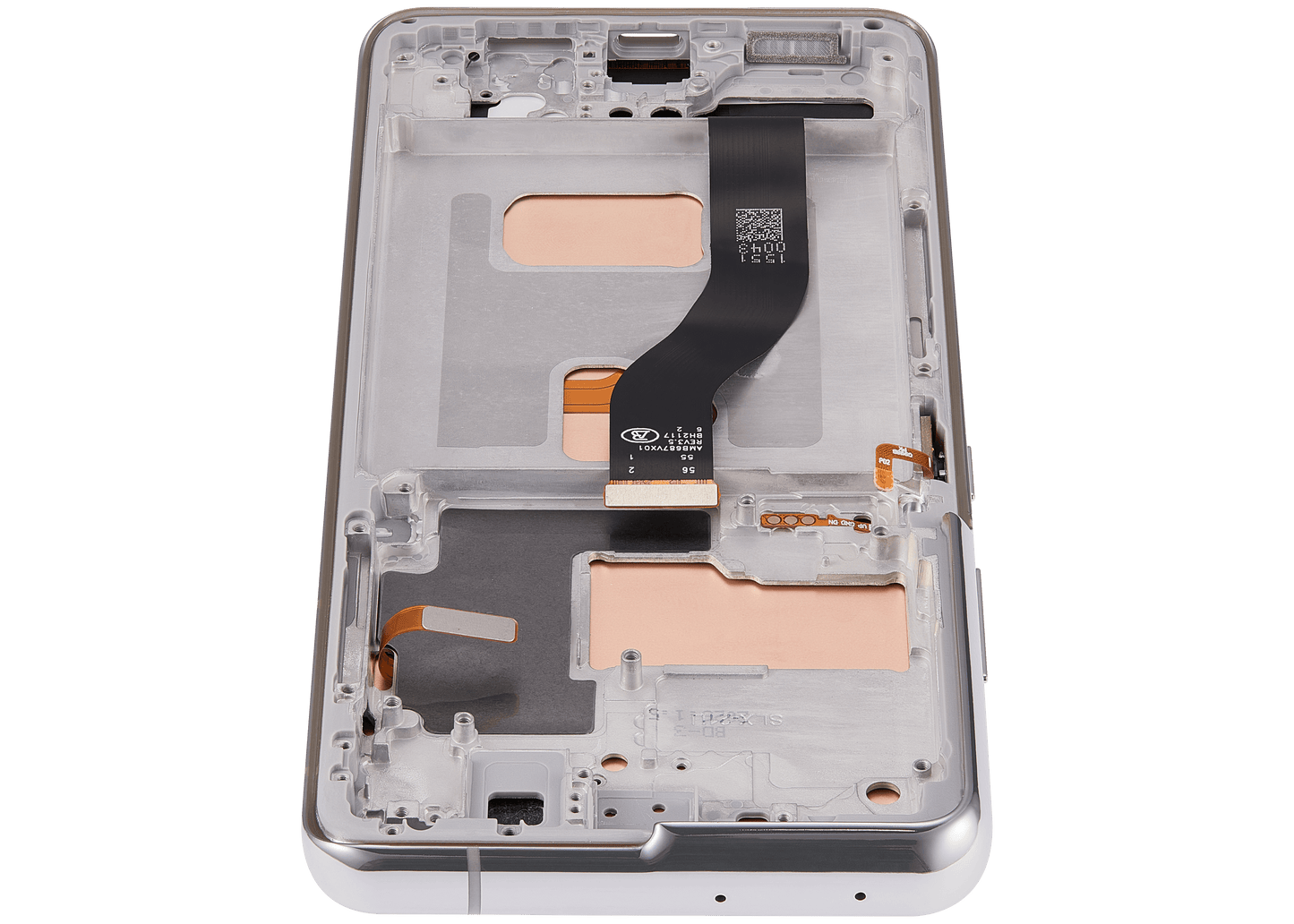 LCD Assembly With Frame (Without FingerPrint Sensor) For Samsung Galaxy S21 Ultra (US & International)(Aftermarket: Incell)(Phantom Silver)