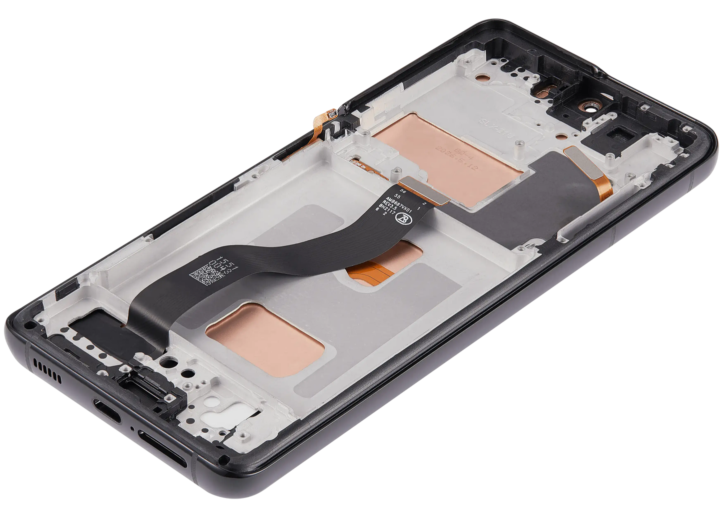LCD Assembly With Frame (Without FingerPrint Sensor) For Samsung Galaxy S21 Ultra (US & International)(Aftermarket: Incell)(Phantom Black)