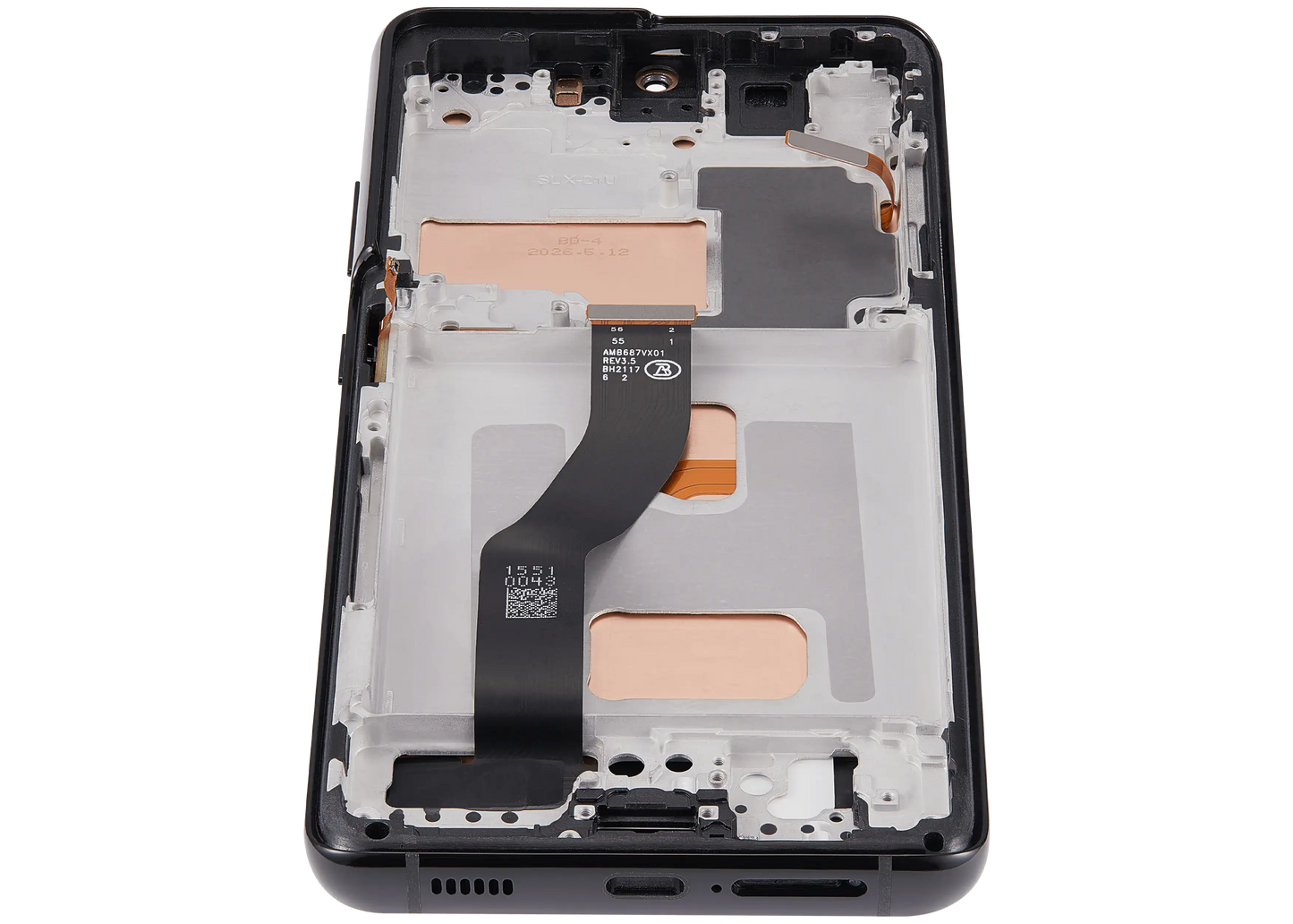 LCD Assembly With Frame (Without FingerPrint Sensor) For Samsung Galaxy S21 Ultra (US & International)(Aftermarket: Incell)(Phantom Black)