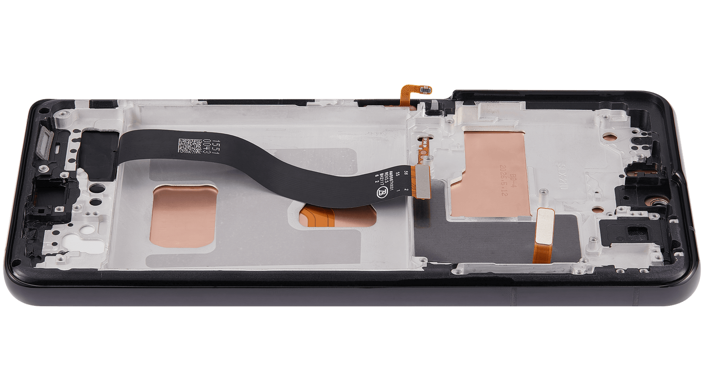 LCD Assembly With Frame (Without FingerPrint Sensor) For Samsung Galaxy S21 Ultra (US & International)(Aftermarket: Incell)(Phantom Black)