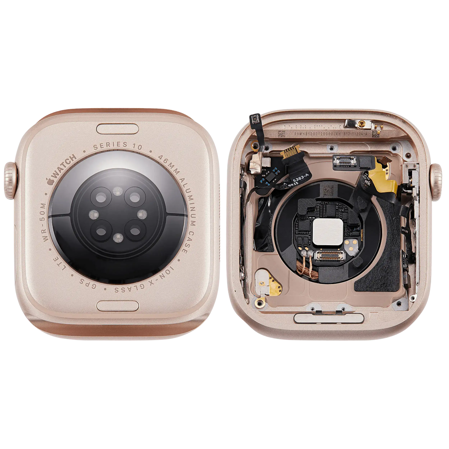 Housing Assembly Compatible For Watch Series 10 (46MM) (LTE Version) (Titanium / Gold)