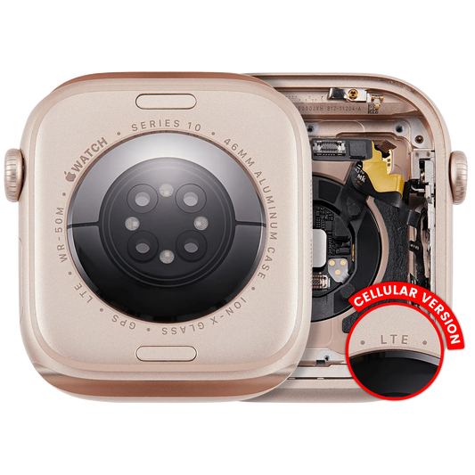 Housing Assembly Compatible For Watch Series 10 (46MM) (LTE Version) (Titanium / Gold)