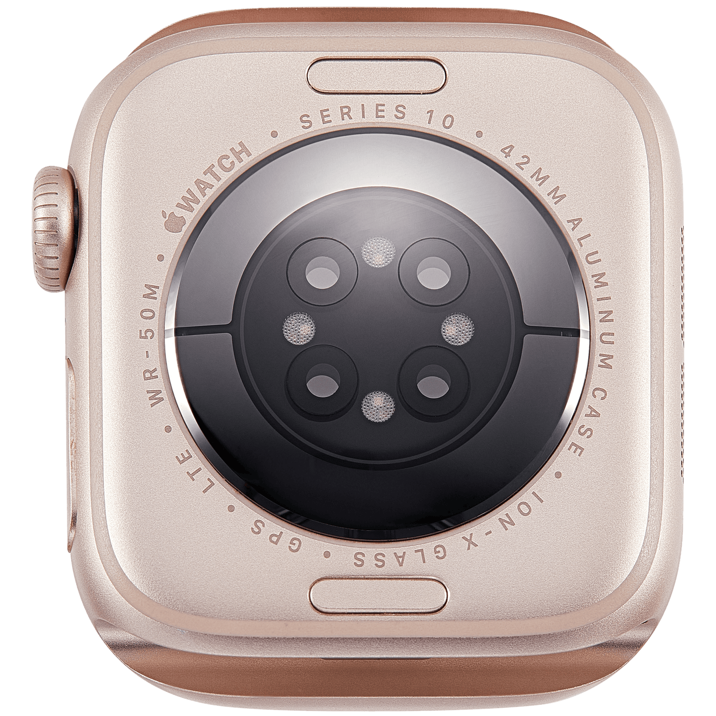 Housing Assembly Compatible For Watch Series 10 (42MM) (LTE Version) (Titanium / Gold)