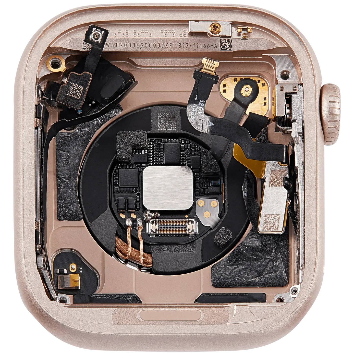 Housing Assembly Compatible For Watch Series 10 (42MM) (LTE Version) (Titanium / Gold)