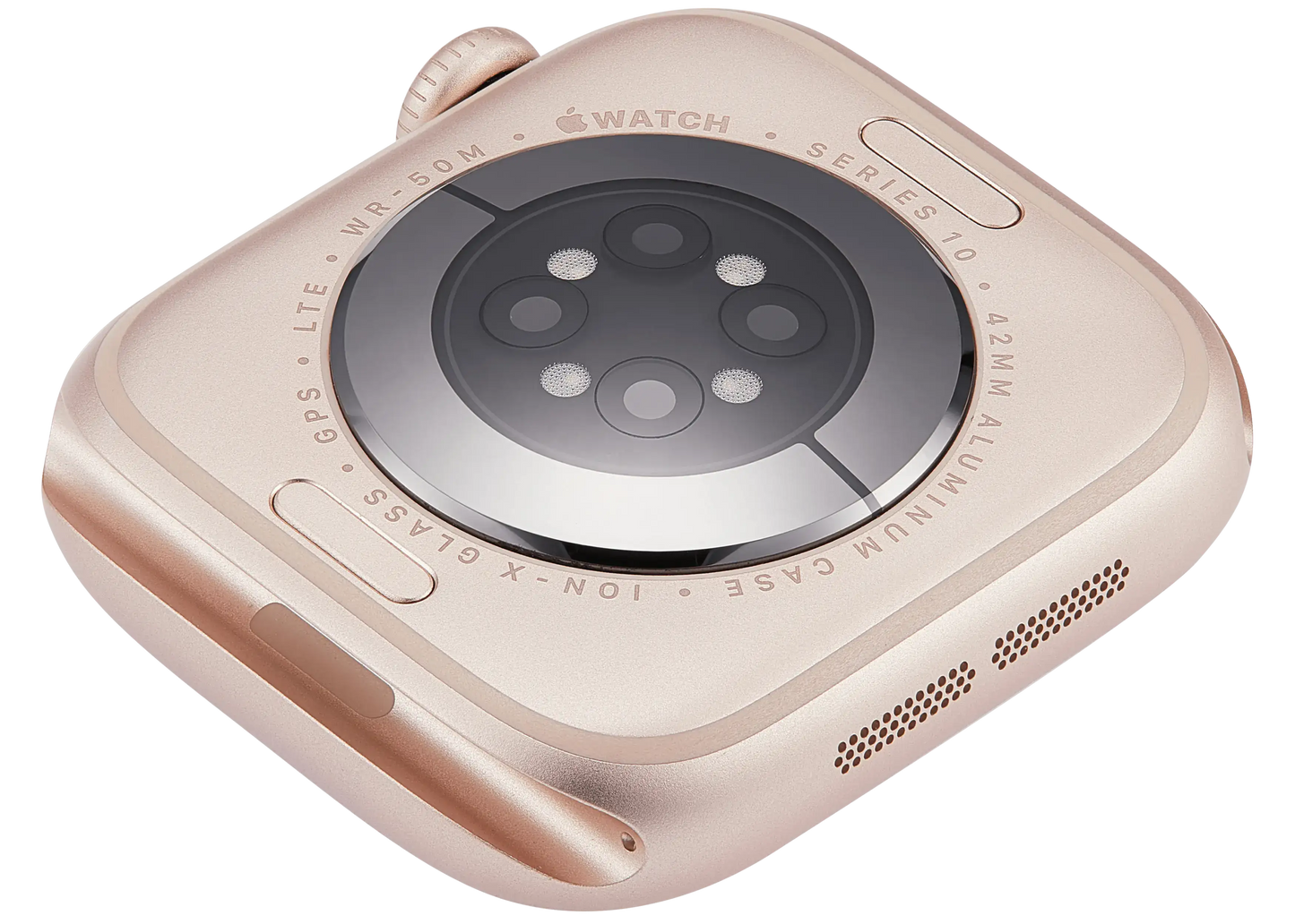 Housing Assembly Compatible For Watch Series 10 (42MM) (LTE Version) (Titanium / Gold)