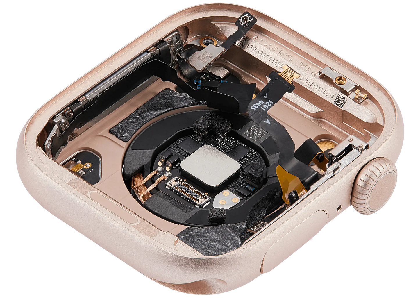 Housing Assembly Compatible For Watch Series 10 (42MM) (LTE Version) (Titanium / Gold)