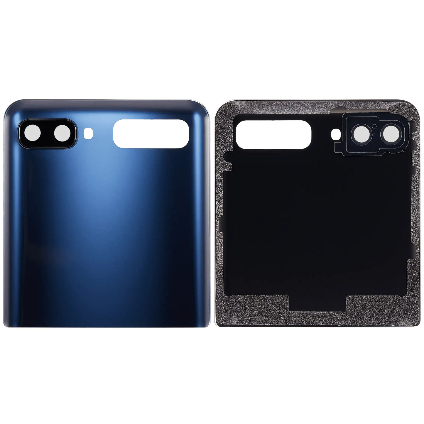 Top Back Cover Glass With Camera Lens For Samsung Galaxy Z Flip 4G (F700) / Z Flip 5G (F707) (Aftermarket Plus) (Mystic Gray) - View 6