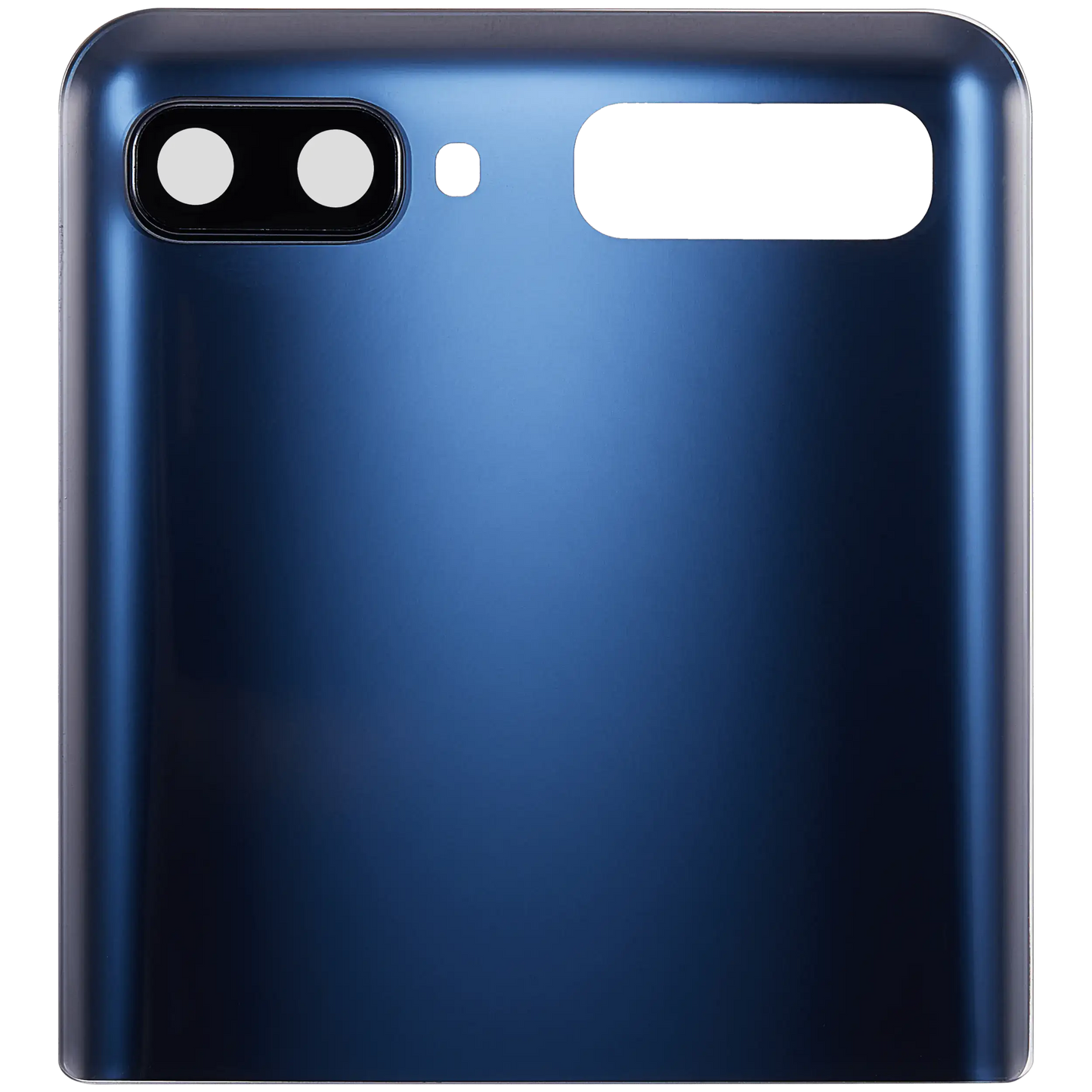 Top Back Cover Glass With Camera Lens For Samsung Galaxy Z Flip 4G (F700) / Z Flip 5G (F707) (Aftermarket Plus) (Mystic Gray) - Side View