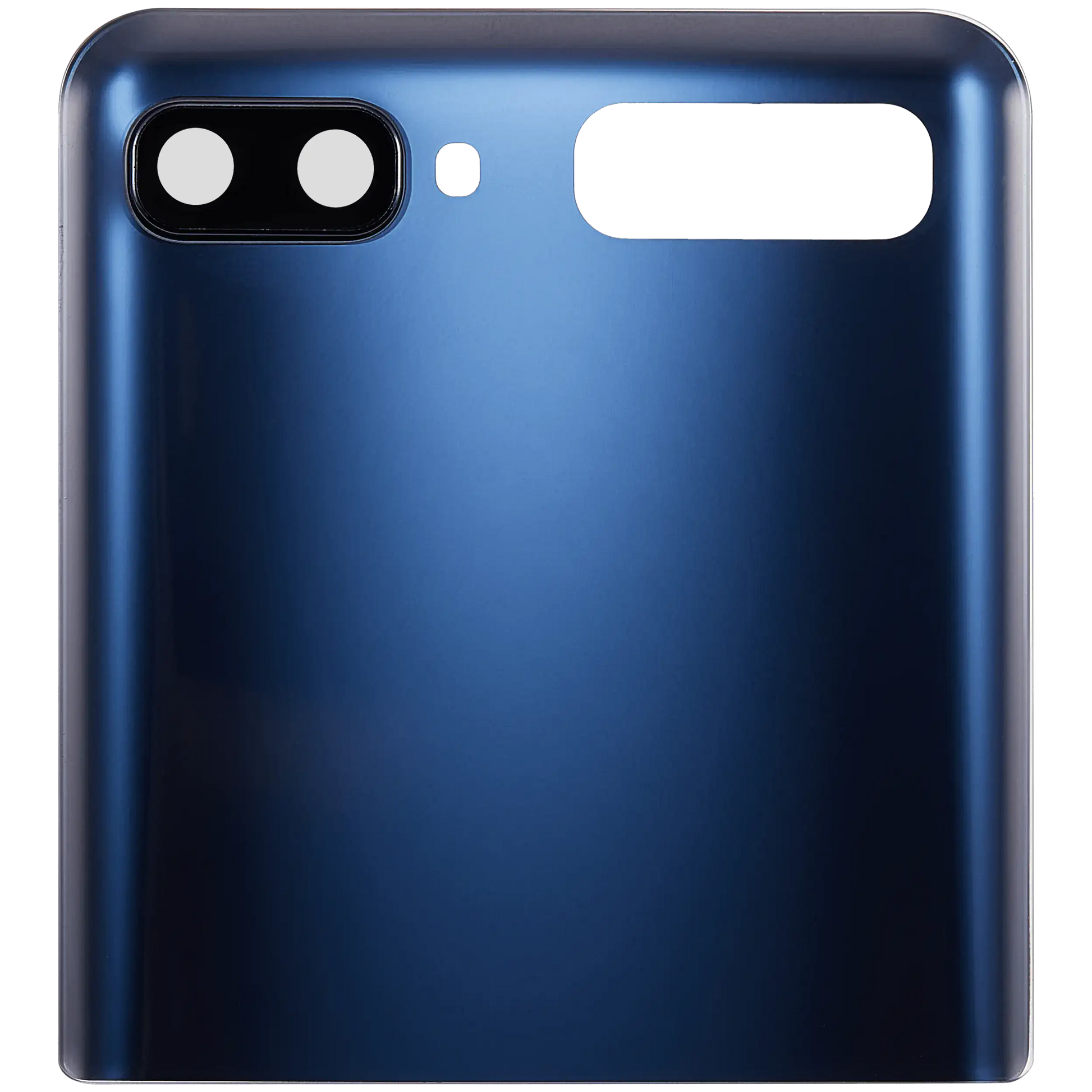 Top Back Cover Glass With Camera Lens For Samsung Galaxy Z Flip 4G (F700) / Z Flip 5G (F707) (Aftermarket Plus) (Mystic Gray) - Side View