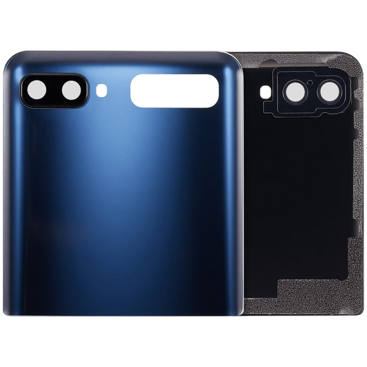 Top Back Cover Glass With Camera Lens For Samsung Galaxy Z Flip 4G (F700) / Z Flip 5G (F707) (Aftermarket Plus) (Mystic Gray) - Main View