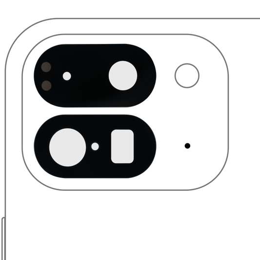 Back Camera Lens (Glass Only) With Adhesive Compatible For Google Pixel 9 Pro Fold - replacement part product view