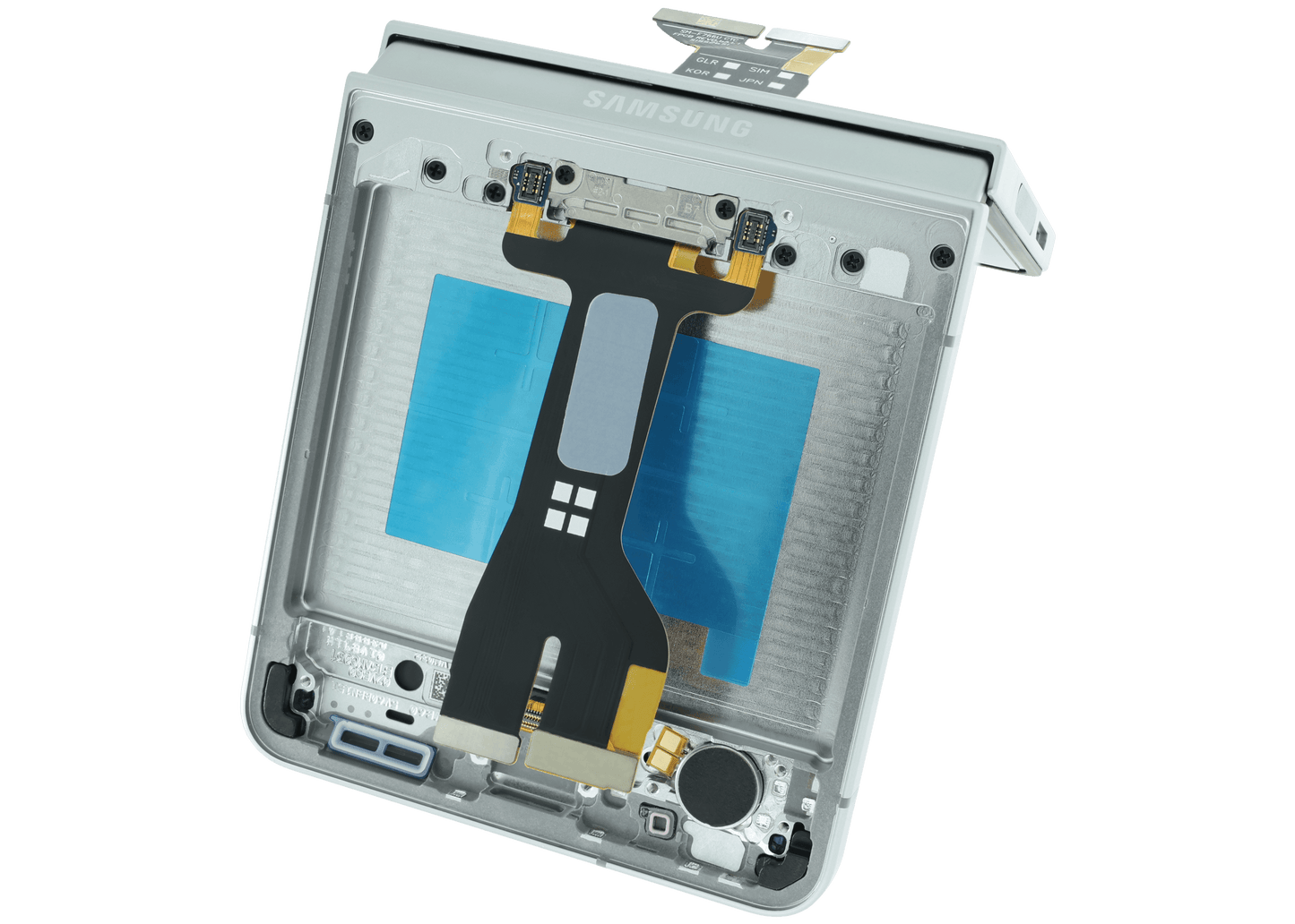 Inner OLED Assembly With Frame For Samsung Galaxy Z Flip 7 5G (US & International) (Refurbished) (White) - Replacement iPhone Parts