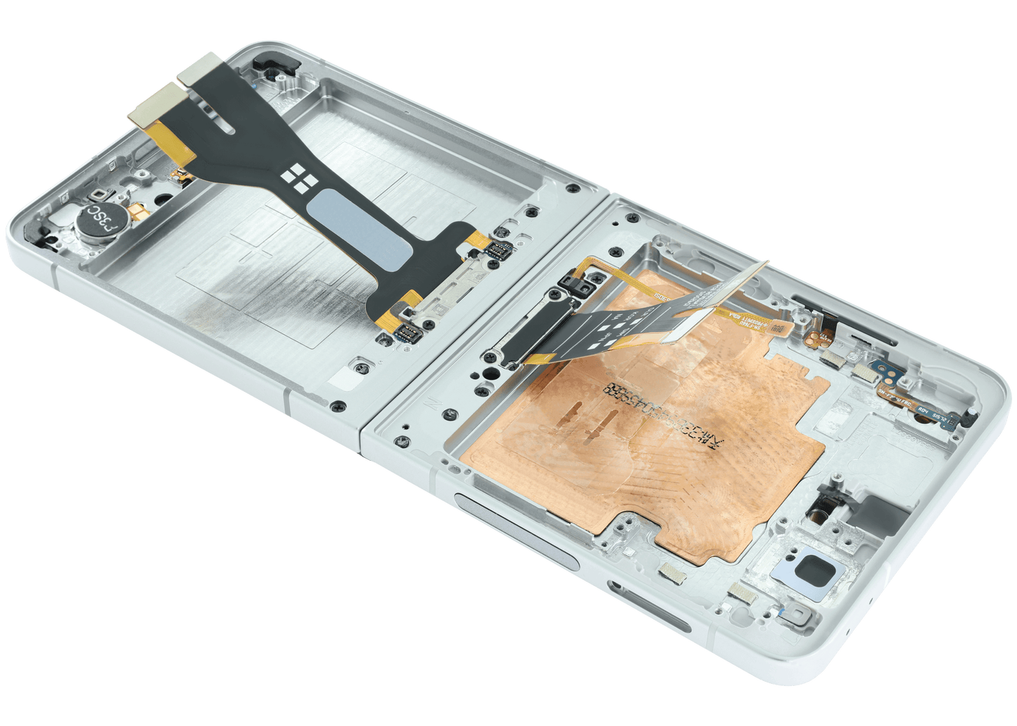 Inner OLED Assembly With Frame For Samsung Galaxy Z Flip 7 5G (US & International) (Refurbished) (White) - Replacement iPhone Parts