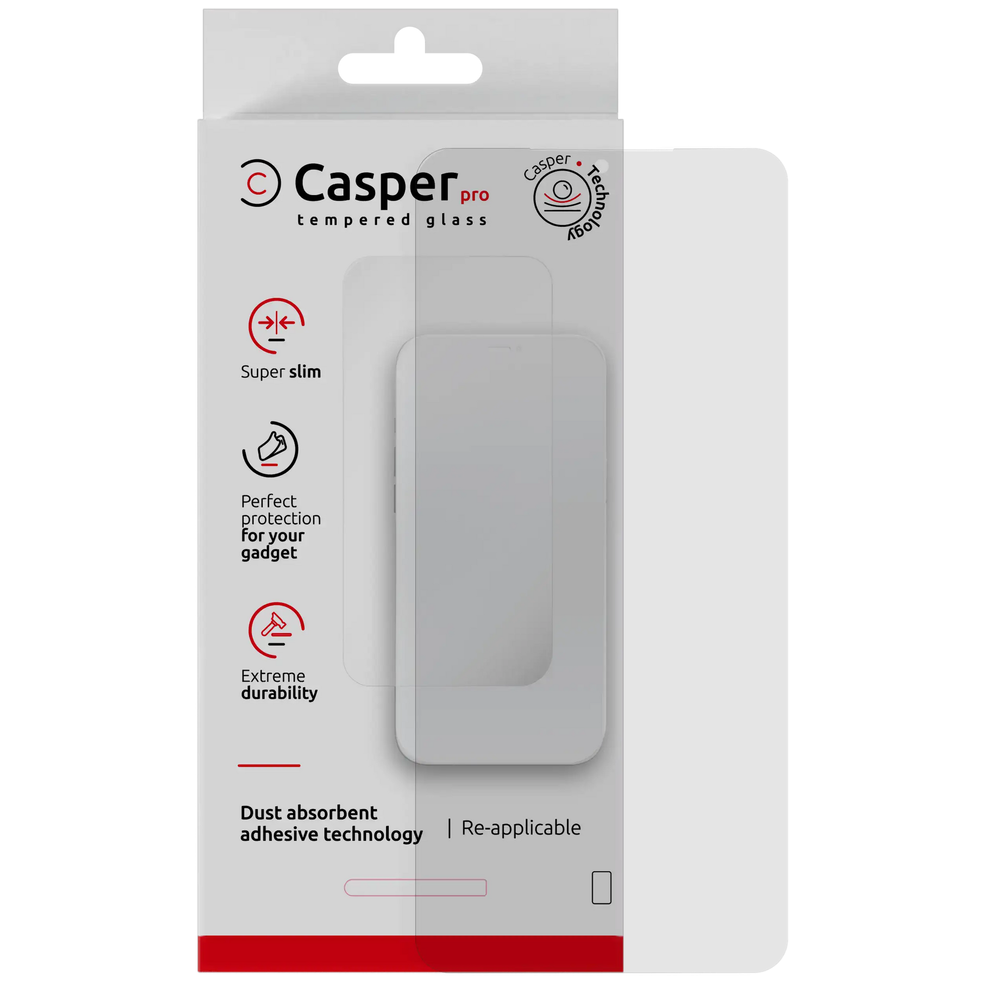 Casper Pro Tempered Glass For Samsung Galaxy A07 5G (Retail Pack) (Clear) replacement part product image 1 - SKU 107182116582