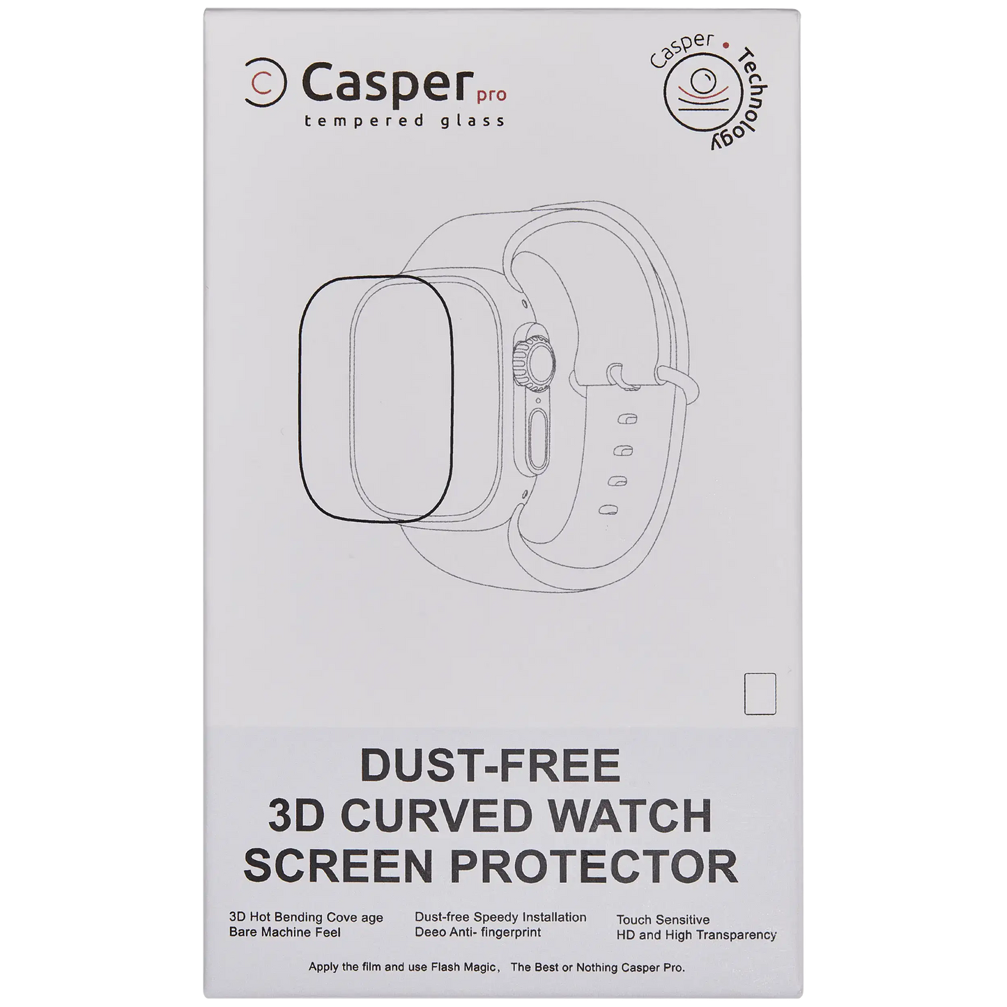 Casper 3D Edge Tempered Glass For Watch Series S10 / S11 (42MM)
