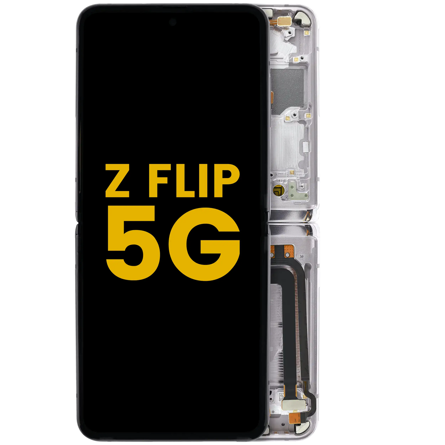 Inner OLED Assembly With Frame For Samsung Galaxy Z Flip 5G (US & International Version) (Refurbished) (Mirror Purple) - Main View