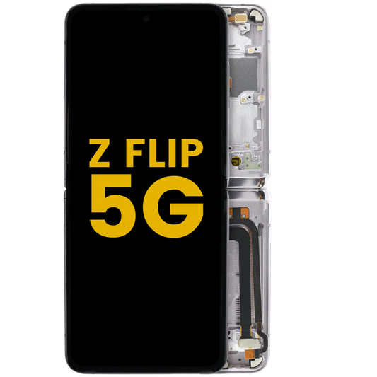 Inner OLED Assembly With Frame For Samsung Galaxy Z Flip 5G (US & International Version) (Refurbished) (Mirror Purple) - Main View