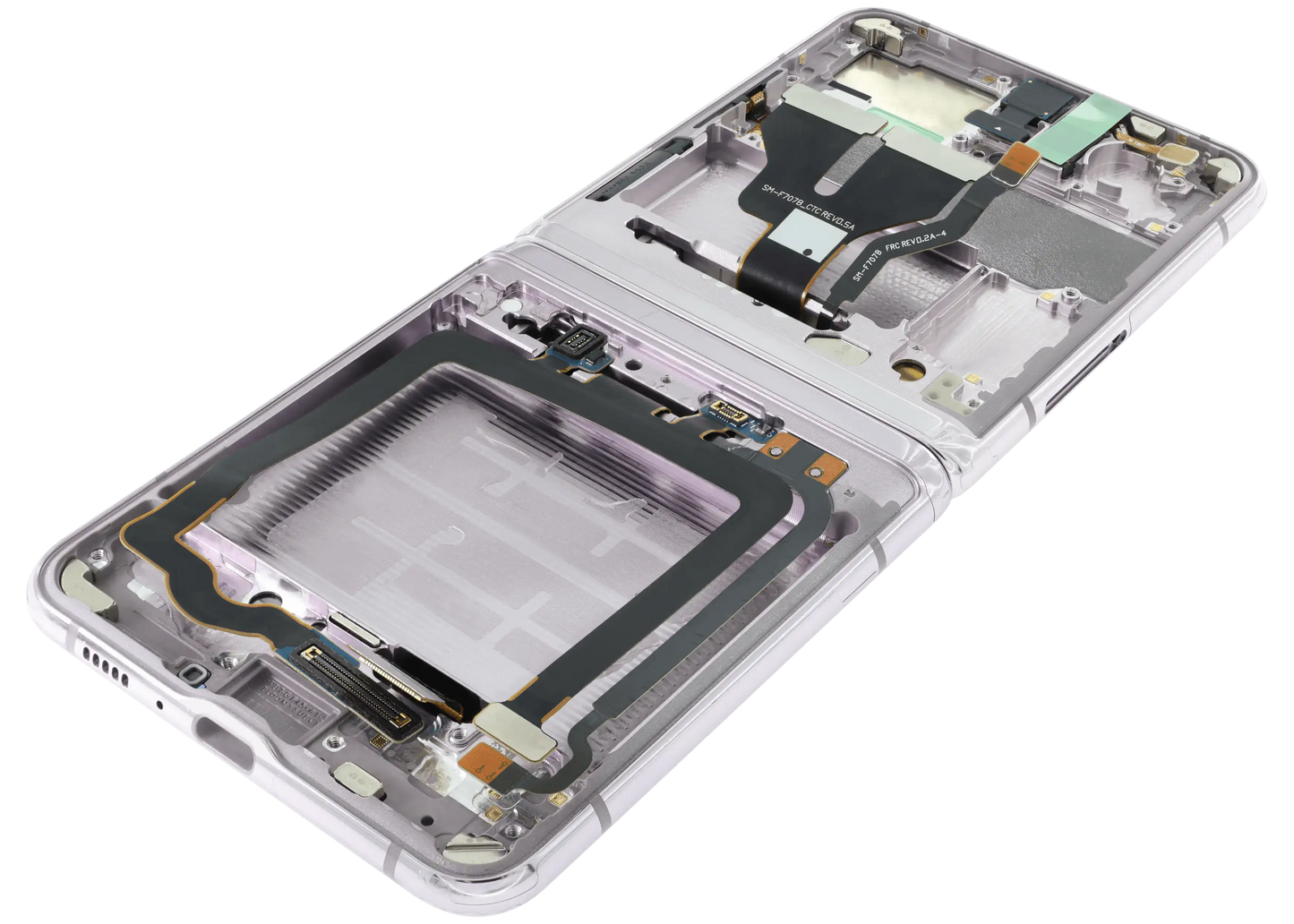 Inner OLED Assembly With Frame For Samsung Galaxy Z Flip 5G (US & International Version) (Refurbished) (Mirror Purple) - View 5