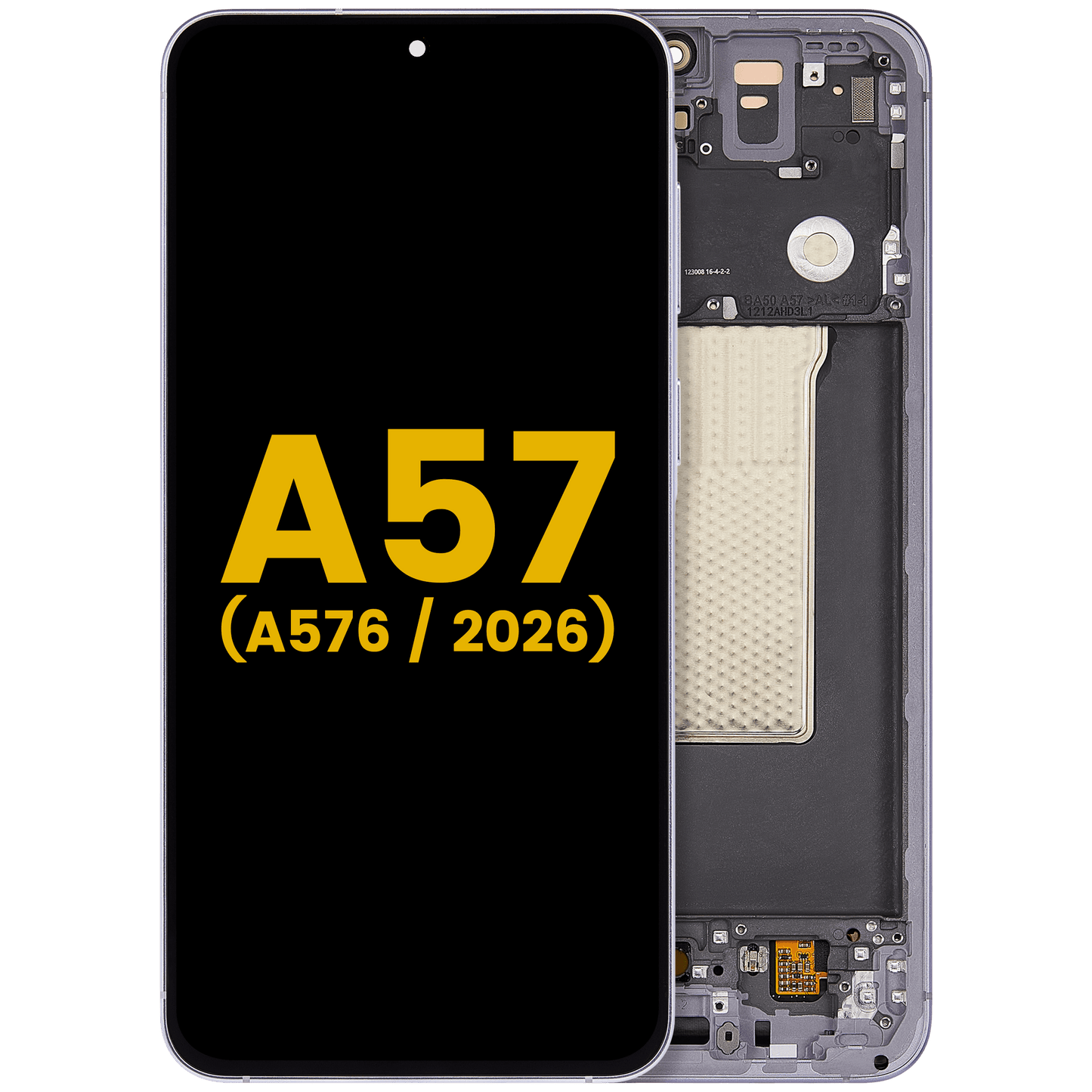 OLED Assembly With Frame For Samsung Galaxy A57 5G (A576 / 2026) (Refurbished) (Lilac)