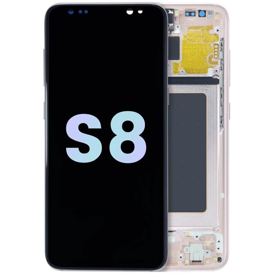 LCD Assembly With Frame For Samsung Galaxy S8 (Service Pack) (Pink)