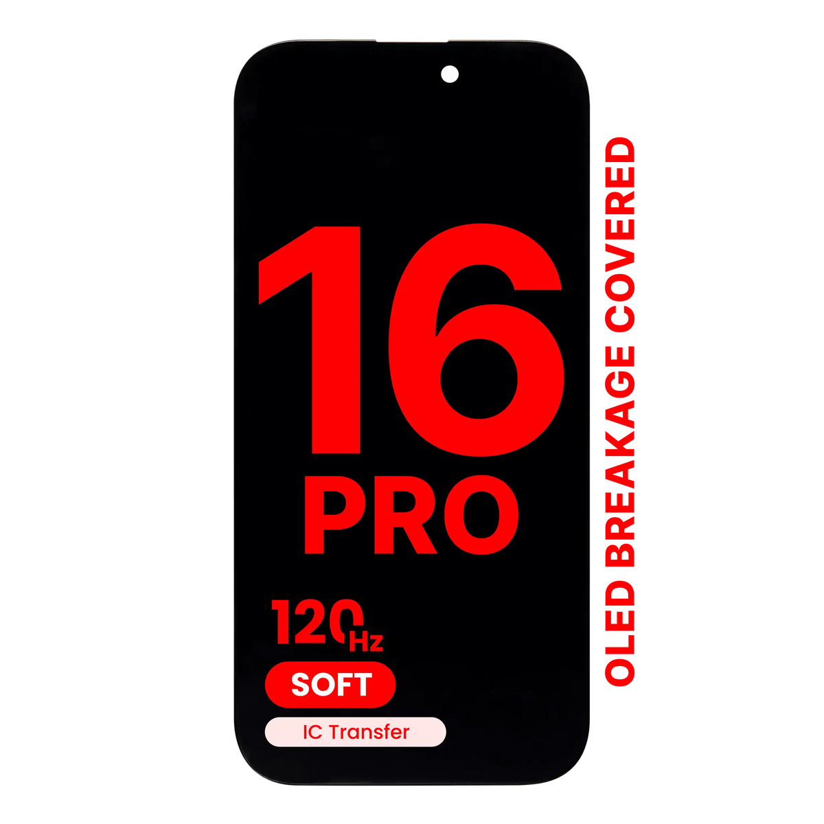 OLED Assembly For iPhone 16 Pro (Aftermarket Pro: XO7 Soft) (120HZ) — product photo 1