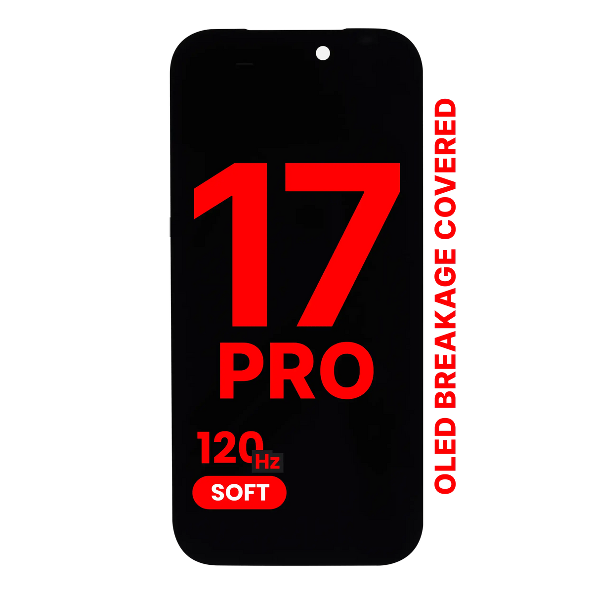OLED Assembly Compatible For iPhone 17 Pro (Aftermarket Pro: XO7 Soft) (120HZ) — product photo 1