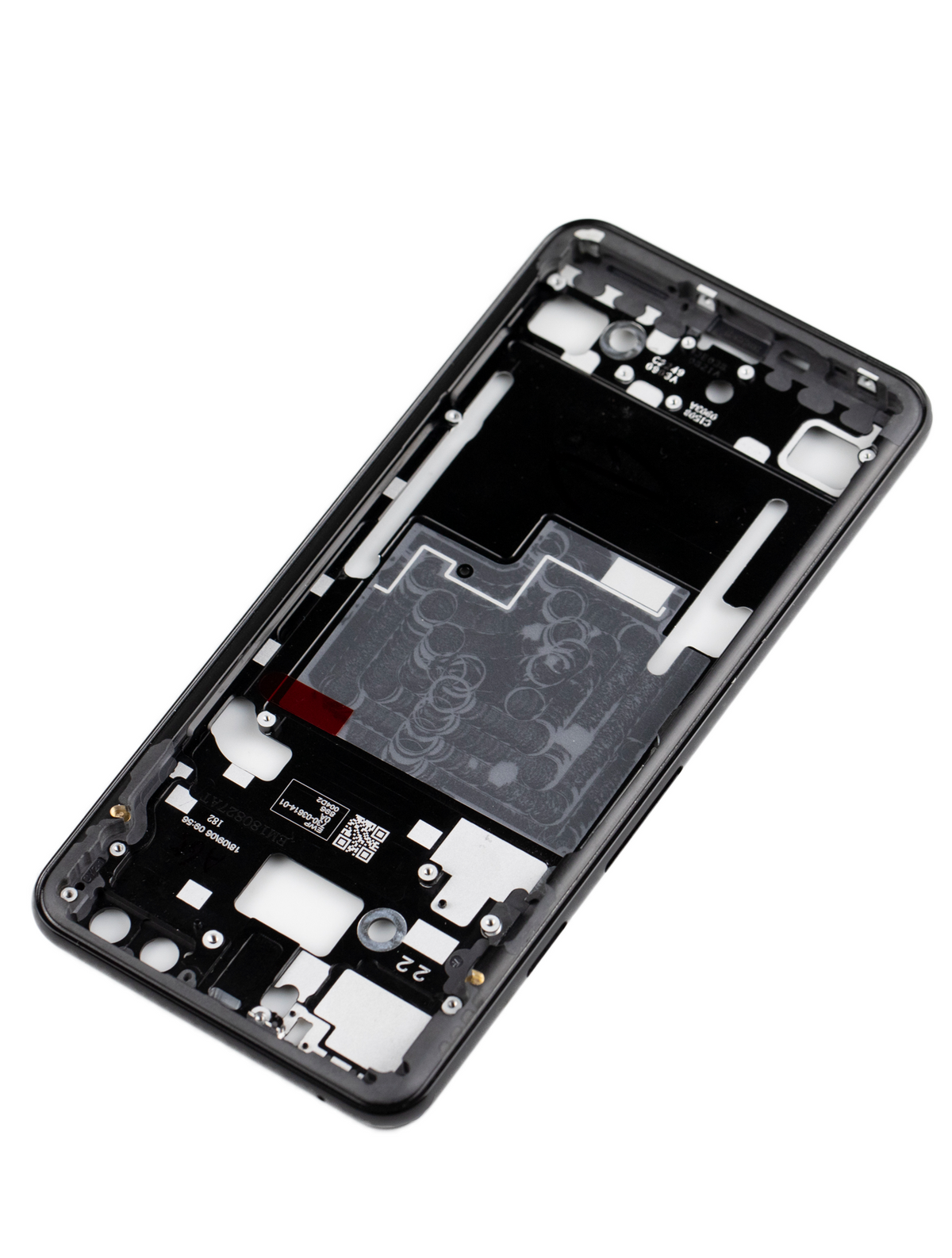 Mid-Frame Housing For Google Pixel 3 (Black) - replacement component detail view