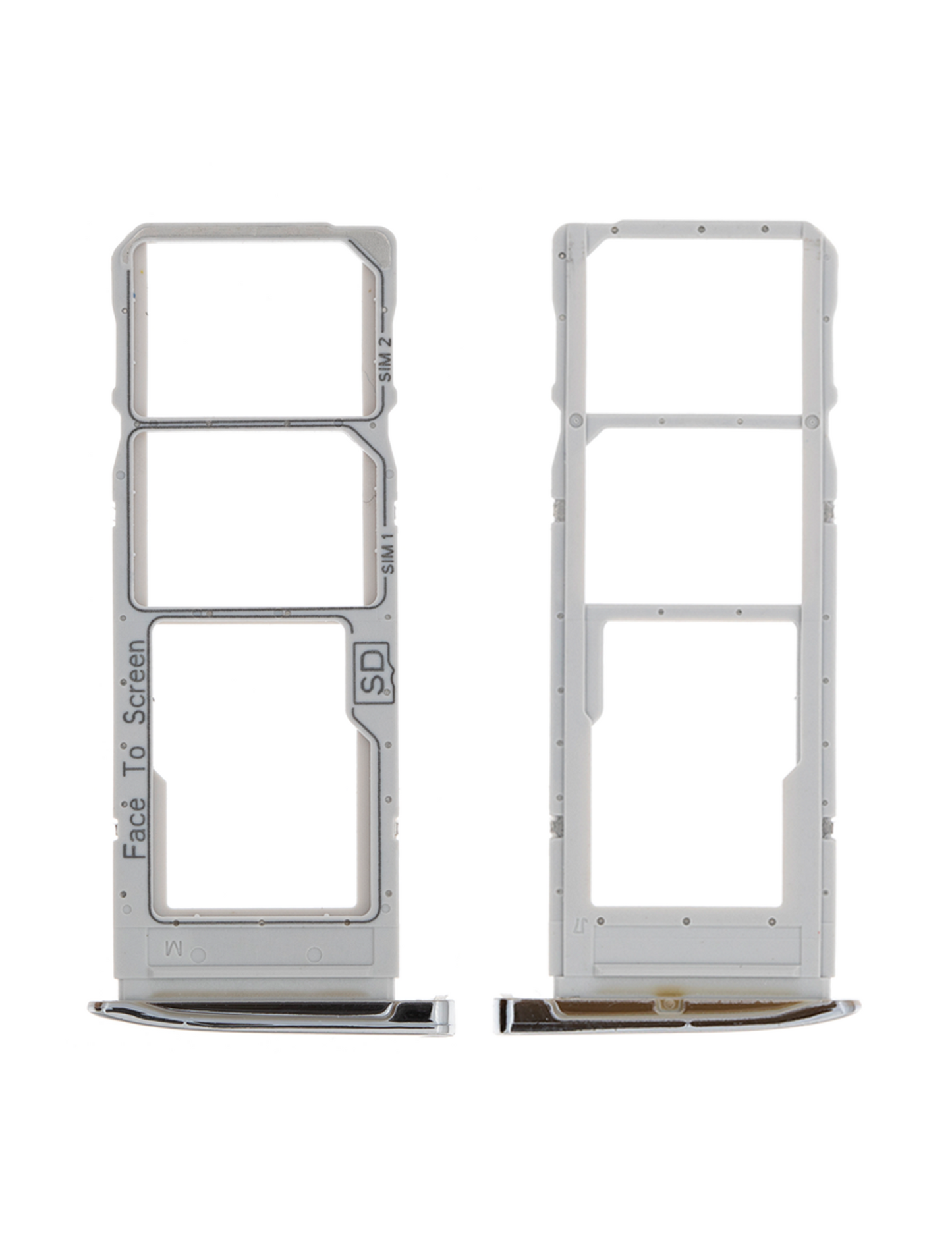 Dual Sim Card Tray For Motorola Moto G7 (XT1962 / 2019) / G7 Plus (XT1965-2 / 2019) (Silver) | compatible mobile phone replacement part | SKU 107082061864 | product image 4