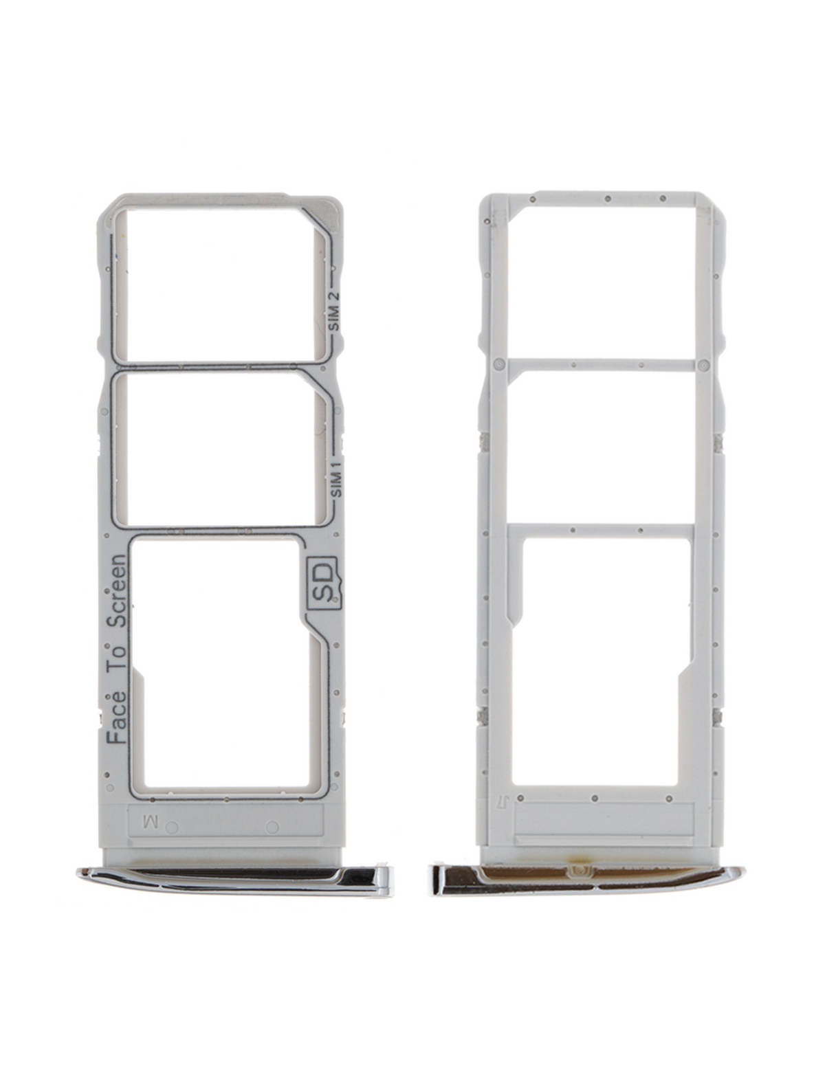 Dual Sim Card Tray For Motorola Moto G7 (XT1962 / 2019) / G7 Plus (XT1965-2 / 2019) (Silver) | compatible mobile phone replacement part | SKU 107082061864 | product image 4