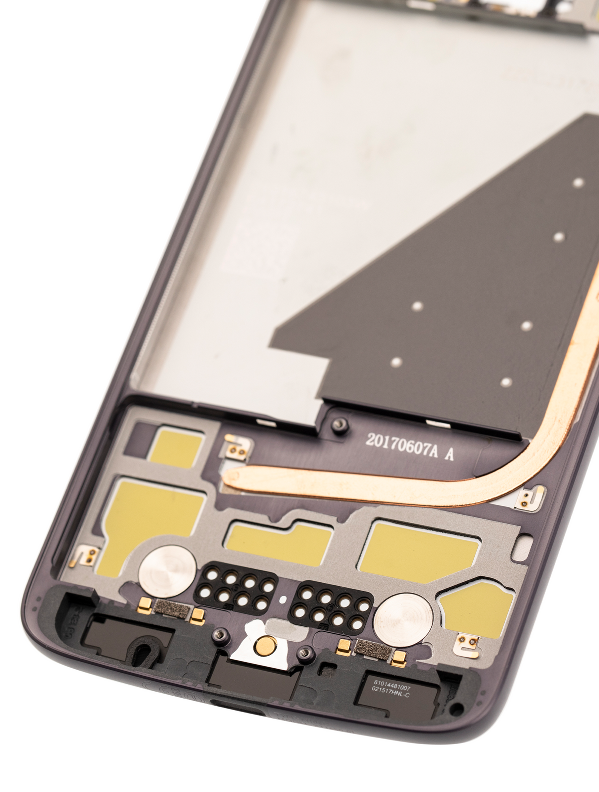 Mid Frame Housing For Motorola Moto Z Droid (XT1650 / 2016) - Motorola replacement part, component detail view, SKU 107082031313