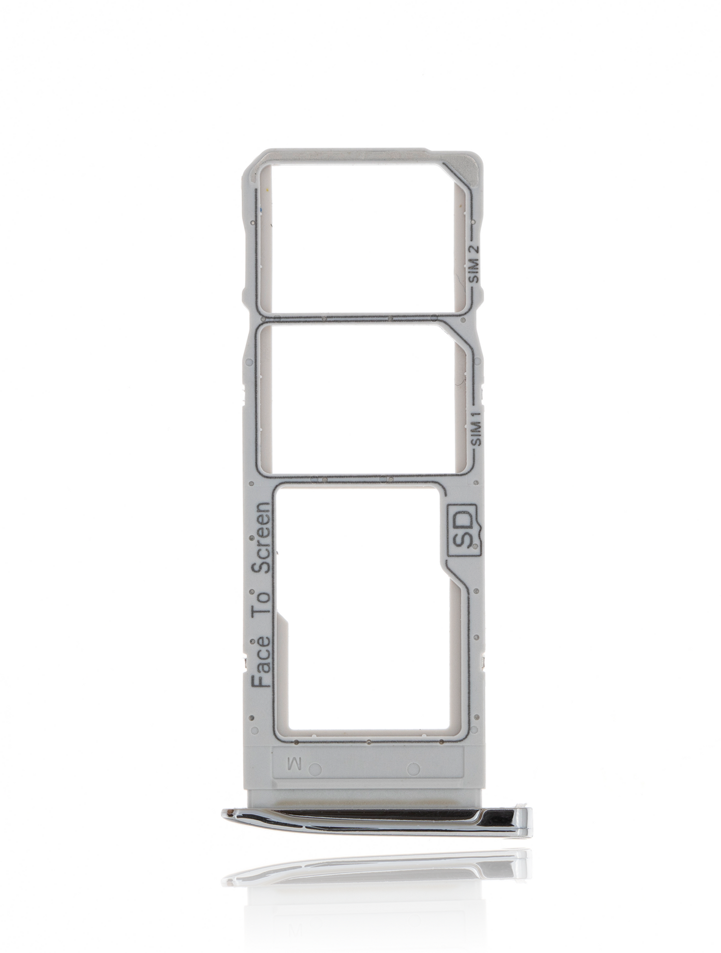 Dual Sim Card Tray For Motorola Moto G7 (XT1962 / 2019) / G7 Plus (XT1965-2 / 2019) (Silver) | compatible mobile phone replacement part | SKU 107082061864 | product image 3