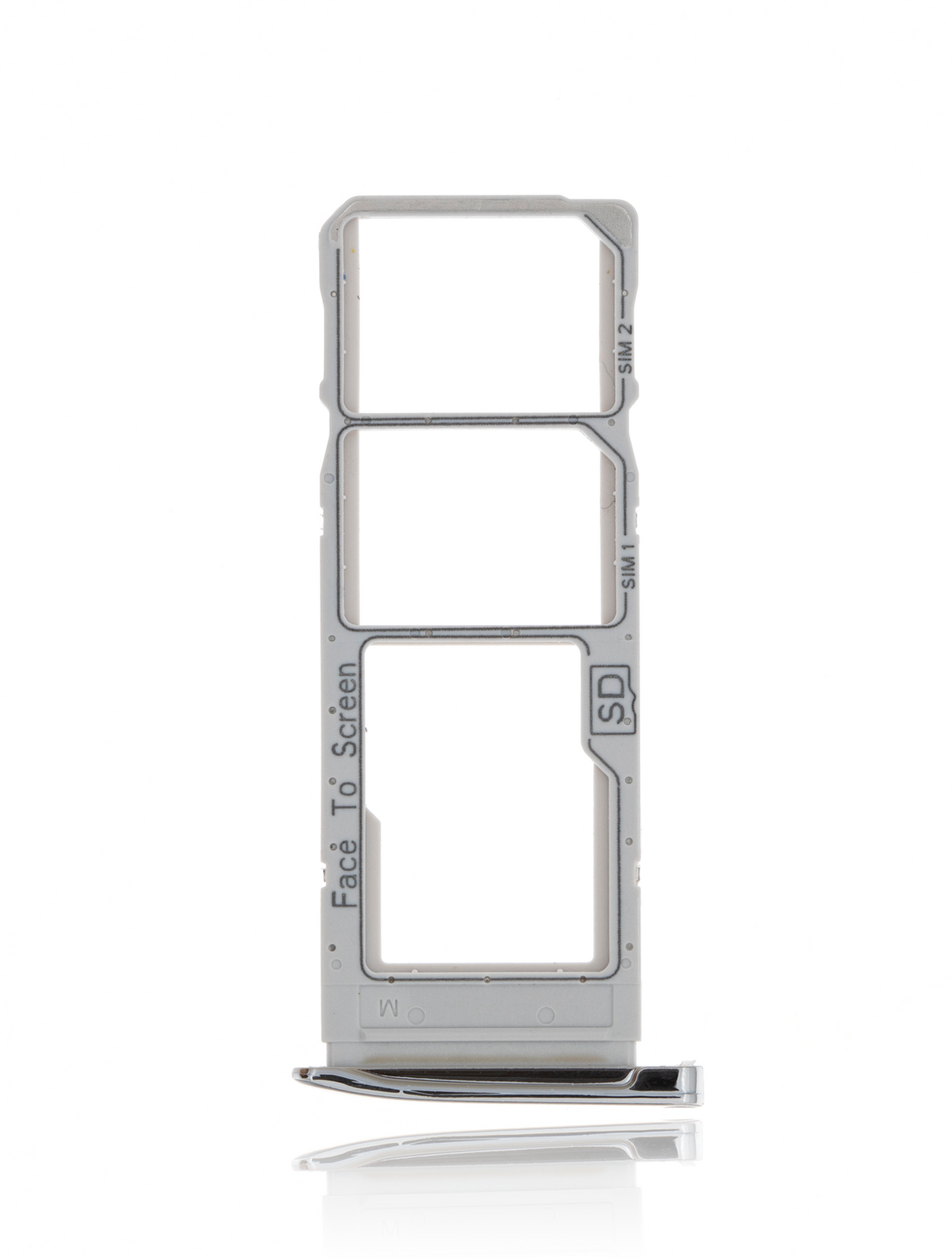 Dual Sim Card Tray For Motorola Moto G7 (XT1962 / 2019) / G7 Plus (XT1965-2 / 2019) (Silver) | compatible mobile phone replacement part | SKU 107082061864 | product image 3