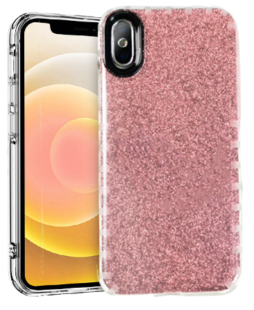 Glitter Silicone Case For iPhone X/XS Rose GOLD