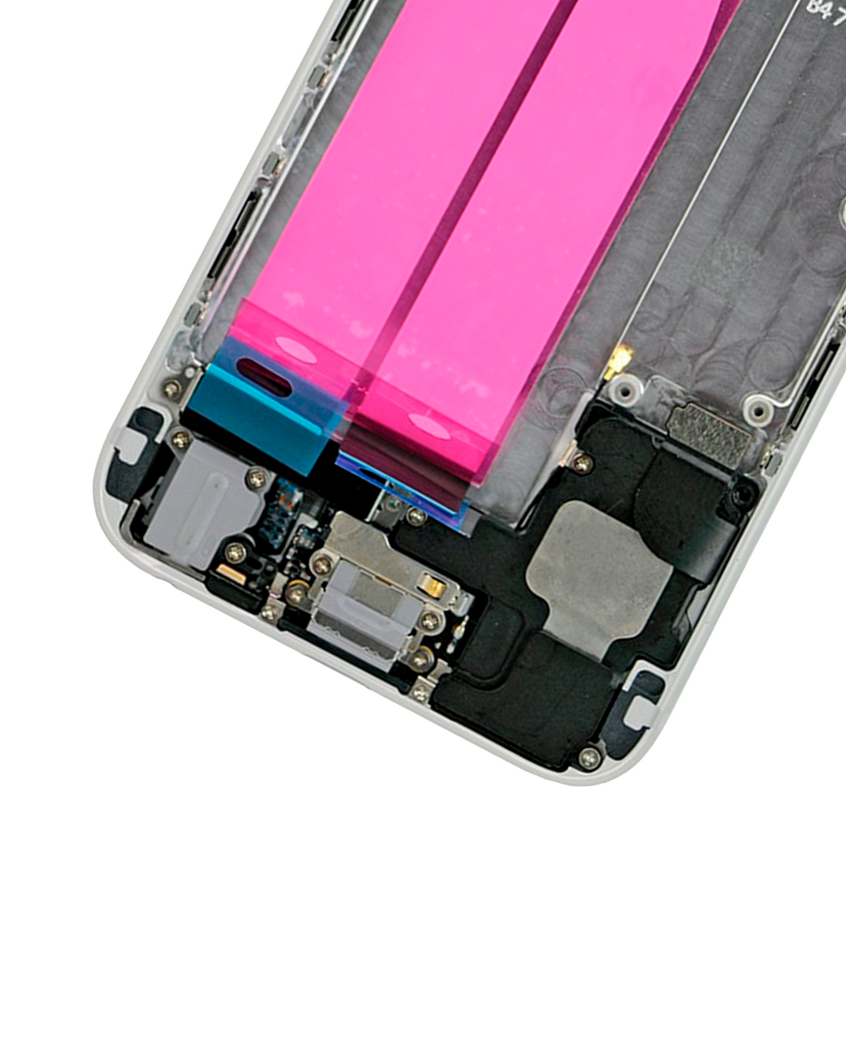 Back Housing W/ Small Parts For iPhone 6 (Used OEM Pull: Grade A) (Silver)