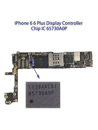 Display Driver Chestnut Controller IC For iPhone 5C / 5S / 6 / 6 Plus / 6S / 6S Plus / 7 / 7 Plus / 8 / 8 Plus / XR (U3 U1501 U4000 U3703 TI 65730A0P 20 pins)