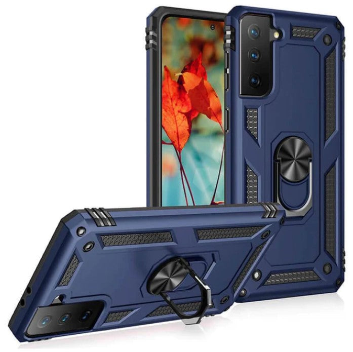 Blue Navy Hybrid Ring Case for Samsung S21