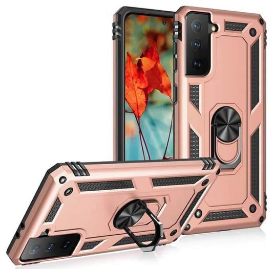 Rose Gold Hybrid Ring Case for Samsung S21