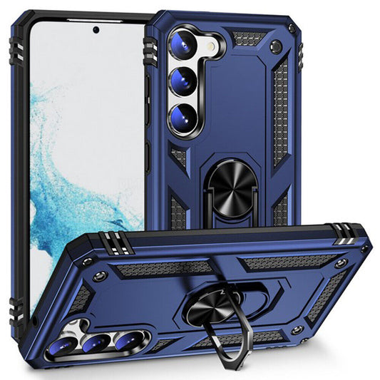Blue Navy Hybrid Ring Case for Samsung A14 5G