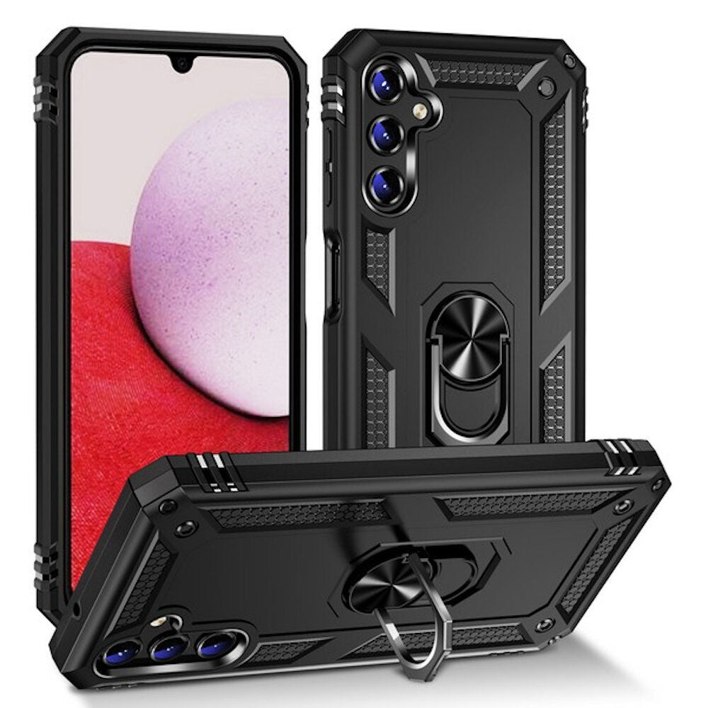 Hybrid Ring Black Case for Samsung A14 5G