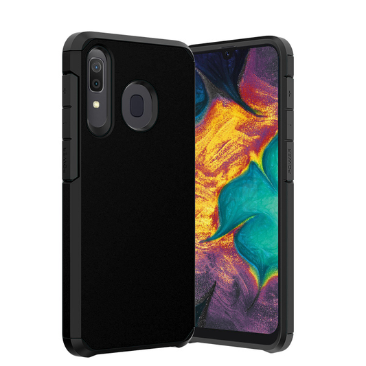 Slim Armor Protective Black Case for Samsung A20/A30