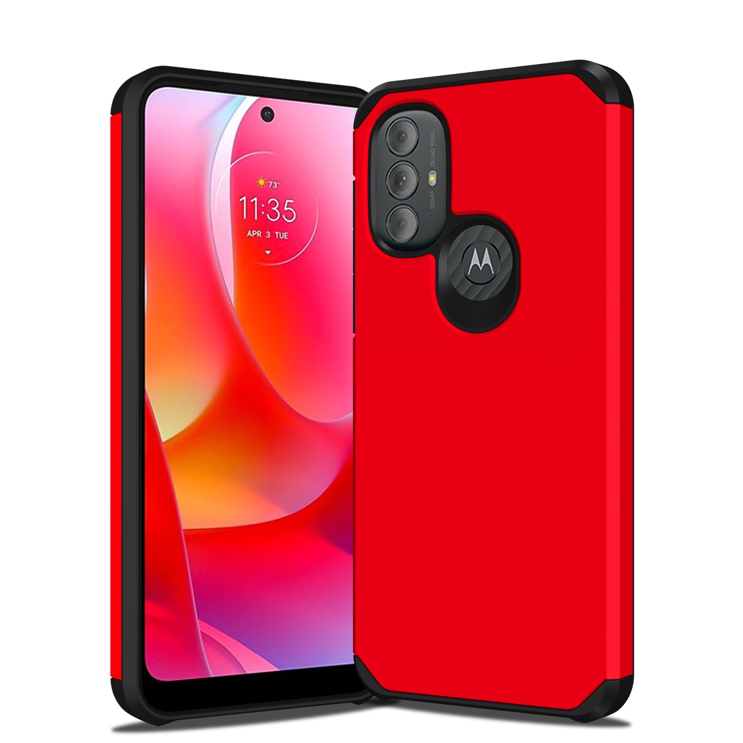 Slim Armor Protective Red Case for Motorola G PURE