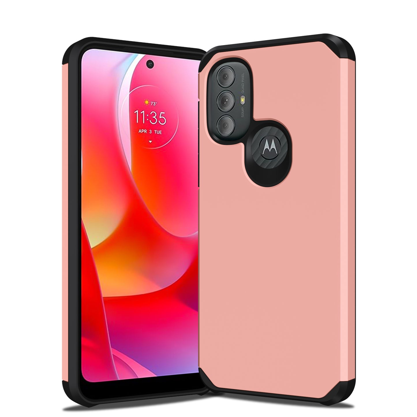Slim Armor Protective Rose Gold Case for Motorola G PURE