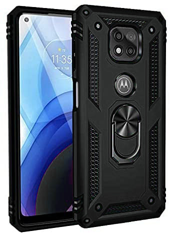 Hybrid Ring Black Case for Motorola G POWER 2021