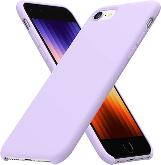 No Logo Silicone Purple Case For iPhone 7 iPhone 8