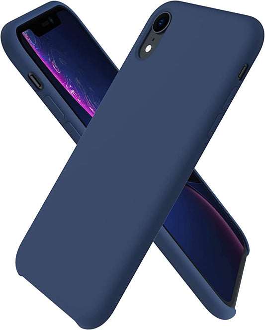 Hybrid Ring Navy Blue Case for iPhone Xr
